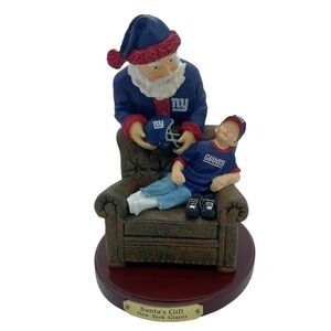 New York Giants Santas Gift 2nd Series Figurine NFL 2001 The Memory‎ Company EUC